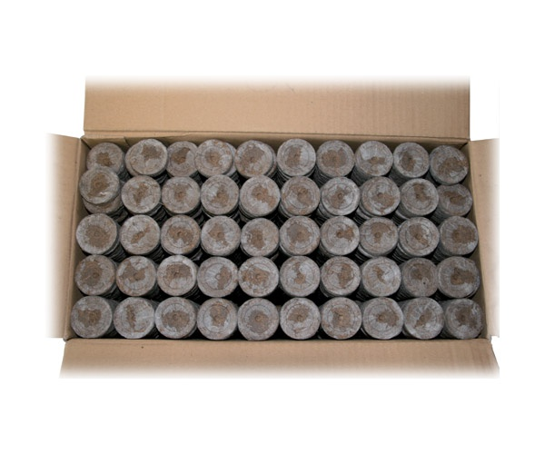 Jiffy Anzuchtwürfel, Quelltöpfe aus Torf, 1000 Stk. im Karton Details 1